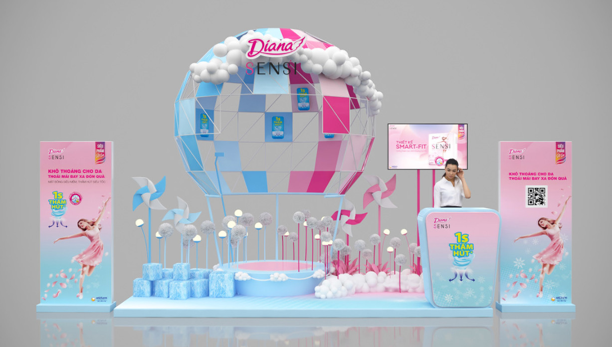 thiết kế, thi công Gian hàng Activation