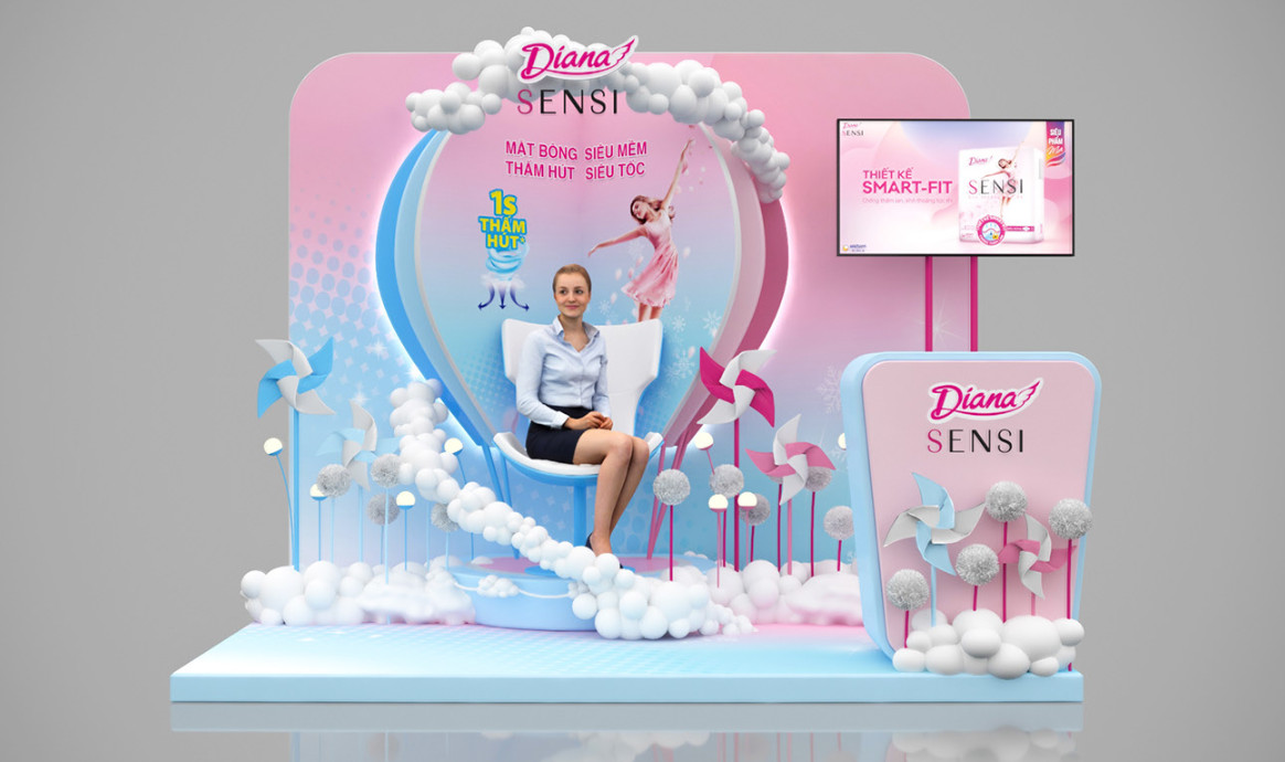 thiết kế, thi công Gian hàng Activation