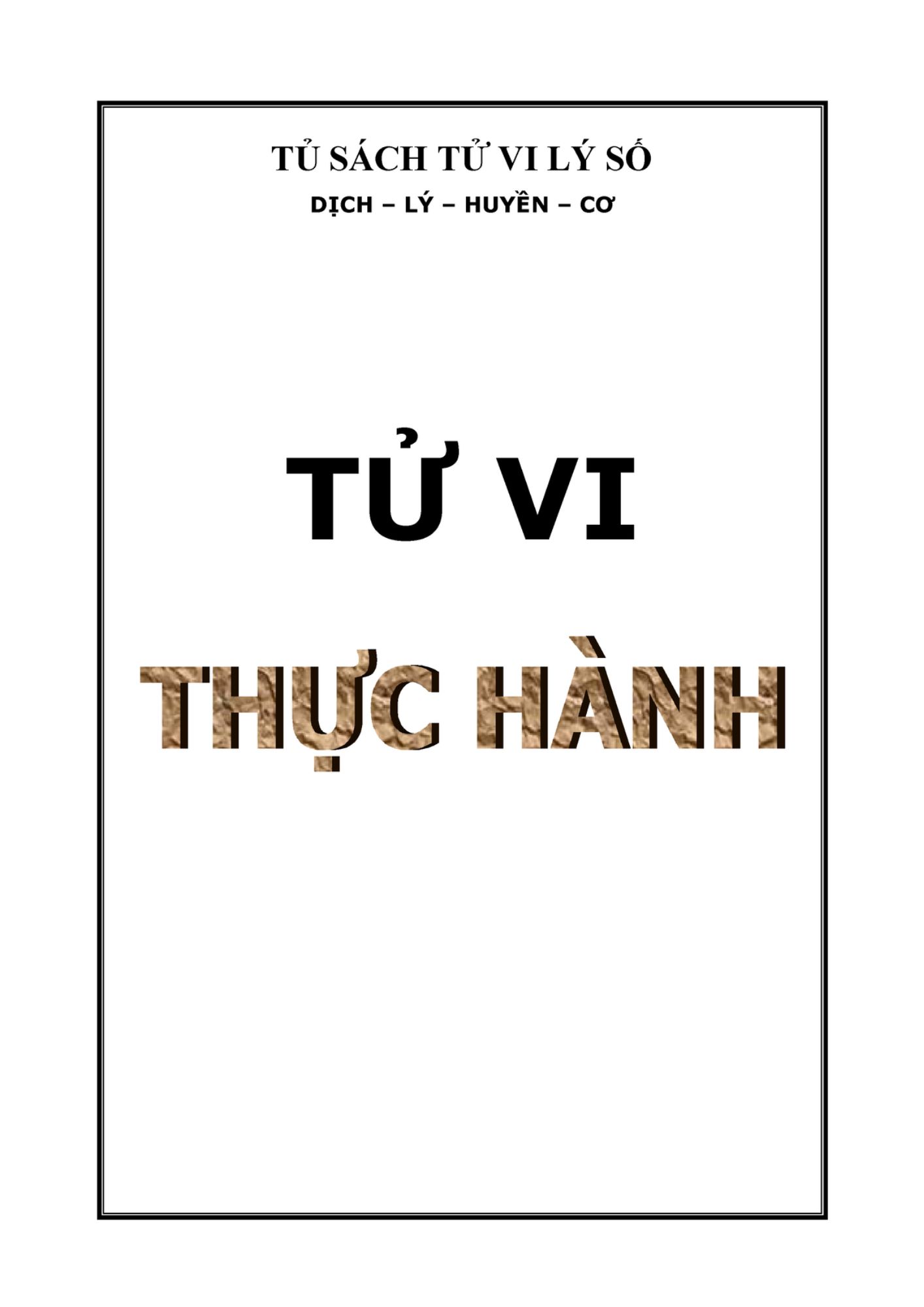 Tử Vi Thực Hành