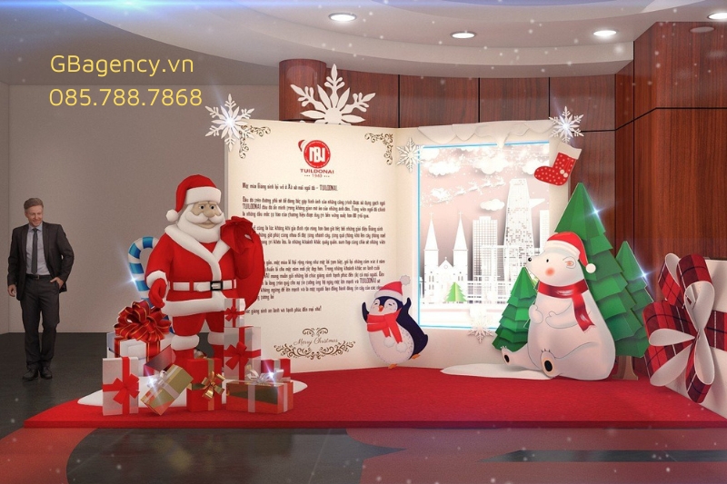 Thiết kế thi công gian hàng triển lãm thực tế tại GB