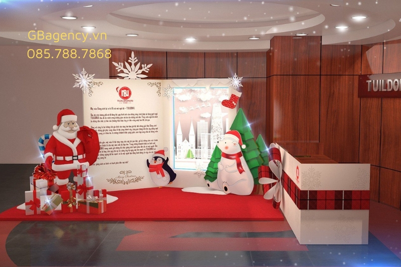 Thiết kế thi công gian hàng triển lãm thực tế tại GB