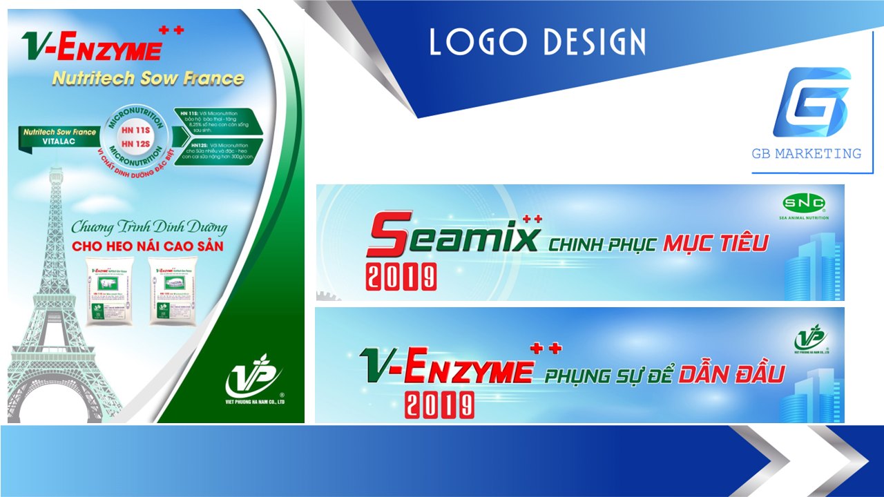 Thiết kế logo nhận diện thương hiệu tại GB