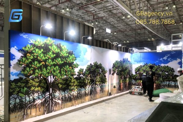 Thi công gian hàng triển lãm hội chợ Vietfish