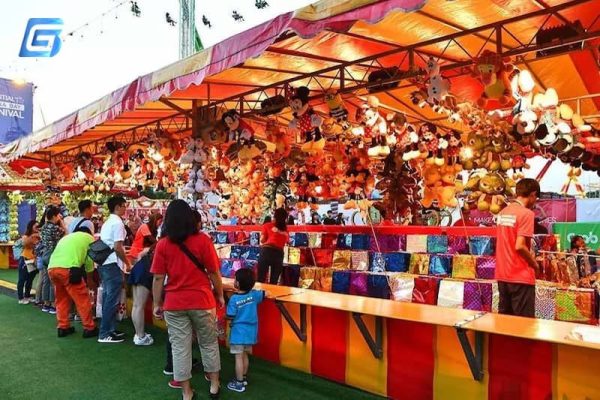 Cách bố trí gian hàng hội chợ tết