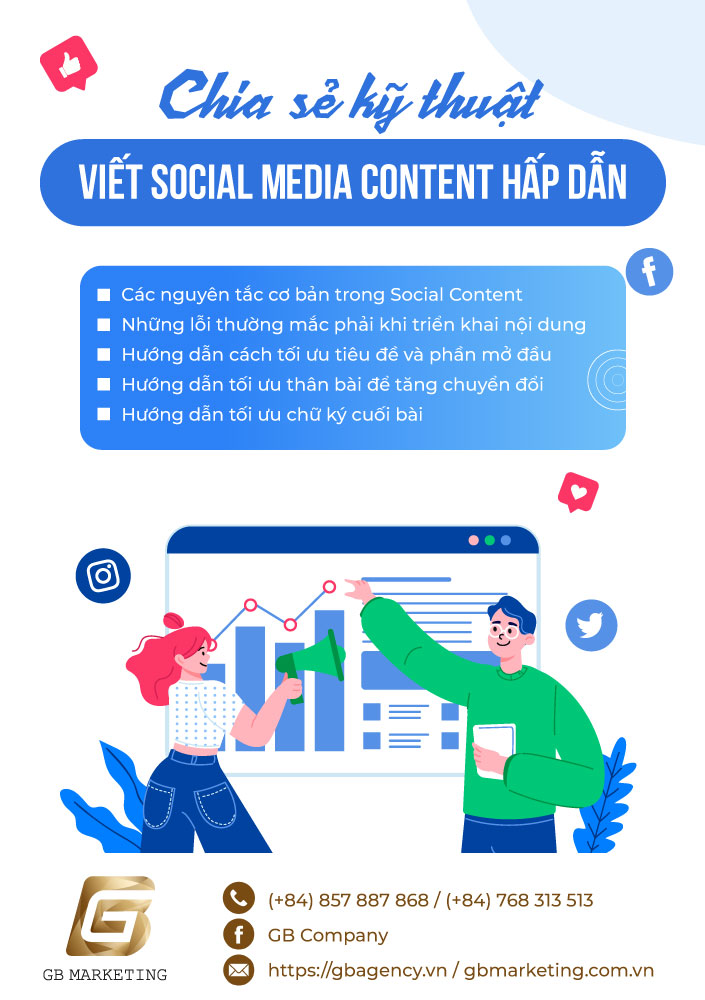 Chia sẻ kỹ thuật viết Social Media Content hấp dẫn