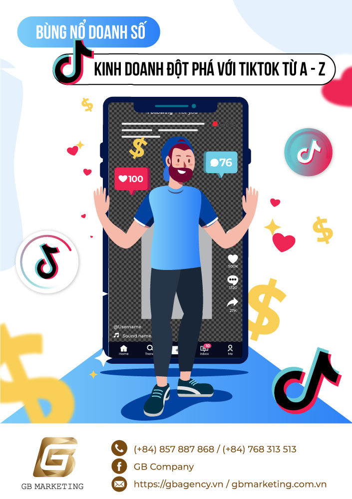 Bùng nổ doanh số – Kinh doanh đột phá với Tiktok Từ A – Z